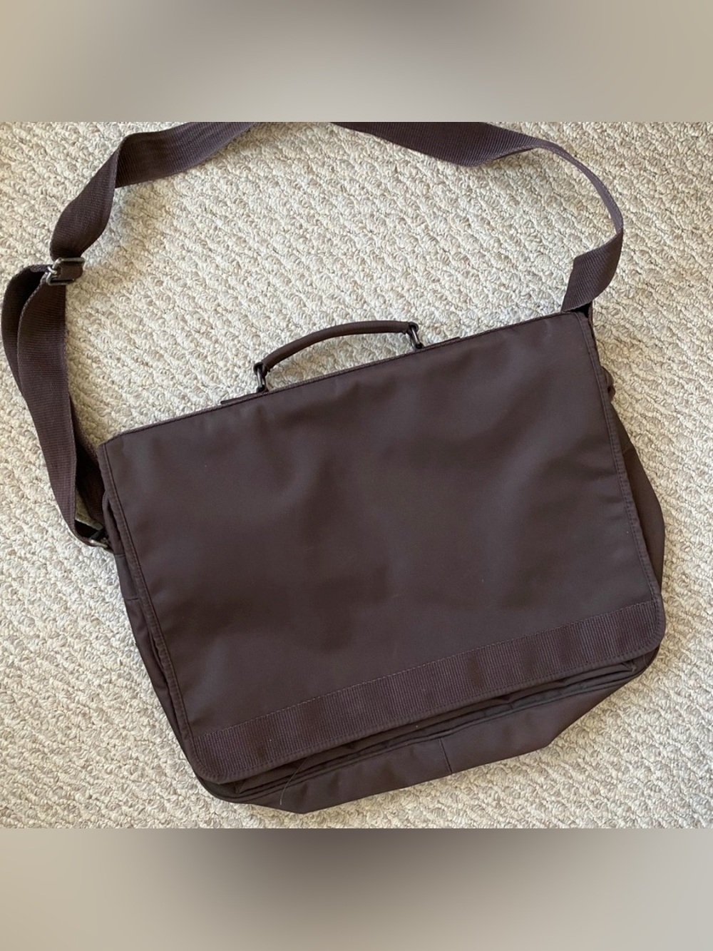 DOLCE & GABBANA D&G VINTAGE BROWN MESSENGER BAG LAPTOP BRIEFCASE BAG authentic